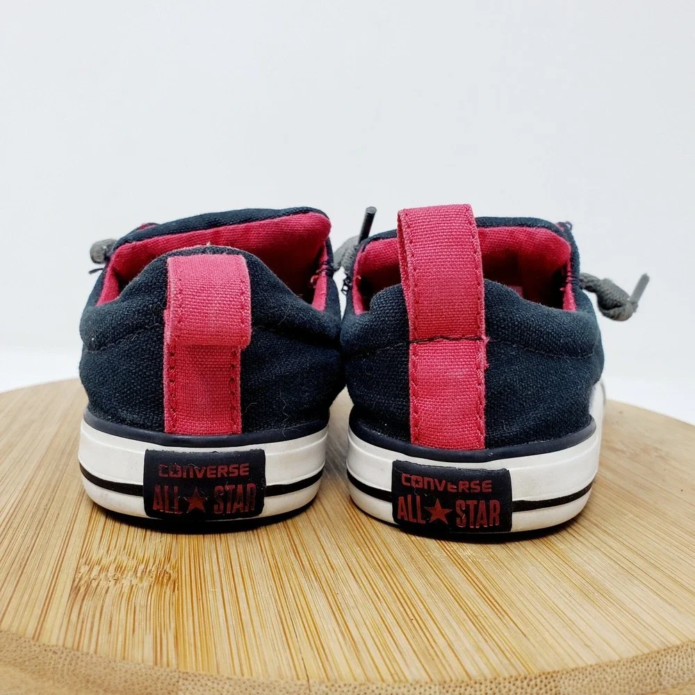 Converse Sneaker Kids 8 Toddler Black Red Chuck Taylor All Star Street Shoes Boy